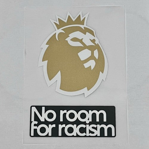 EPL: GOLD CHAMPION 2024/25 Player size + NO ROOM FOR RACISM Patches