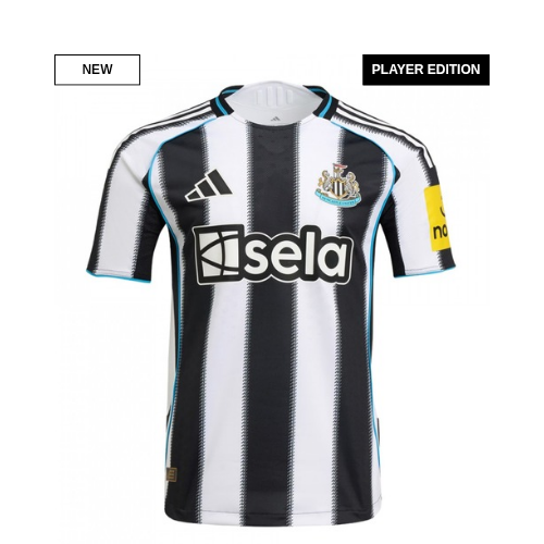 Newcastle United 25/26 Home Jersey Short Sleeve