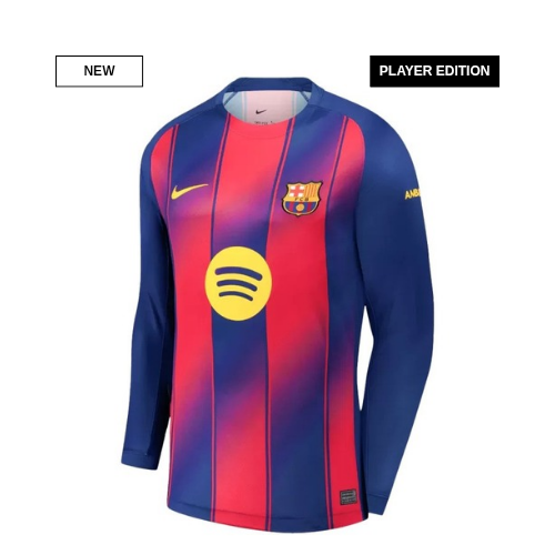 FC Barcelona 25/26 Home Jersey Long Sleeve