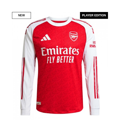 Arsenal 25/26 Home Jersey Long Sleeve