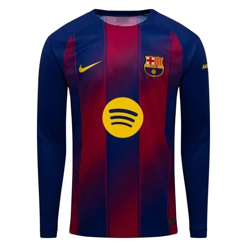 FC Barcelona 25/26 Home Jersey Long Sleeve - Nafan Collection