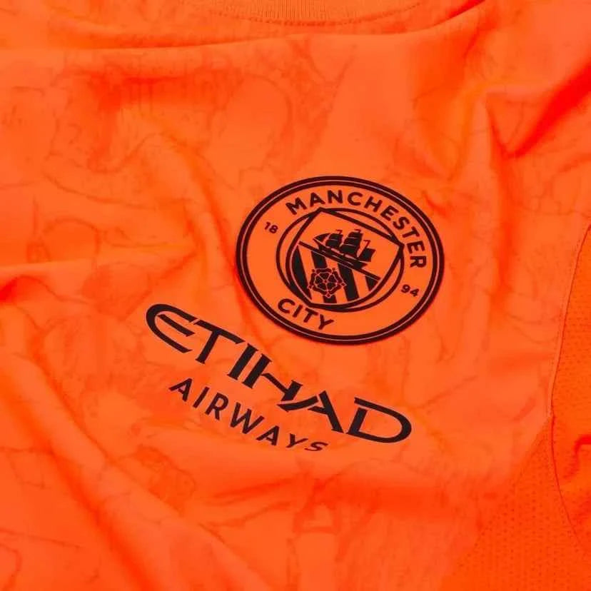 Manchester City 25/26 Home Kid Super Goalkeeper CWC Jersey Short Sleeve - Nafan Collection